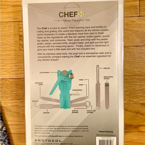 CHEF Protocol, 11 in 1 Kitchen Tool Set, New. - Picture 4 of 5